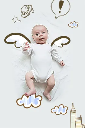 Baby photo scene