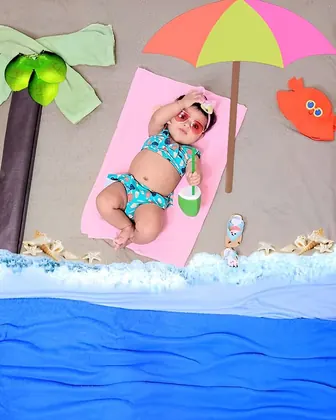 Baby photo scene