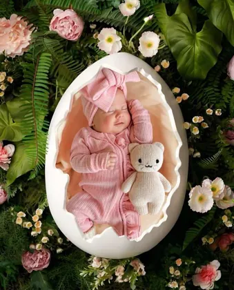 Baby photo scene