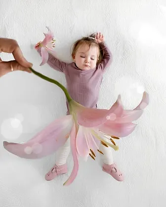 Baby photo scene