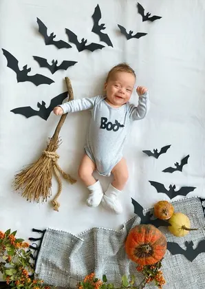 Baby photo scene