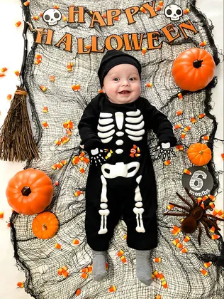 Baby photo scene