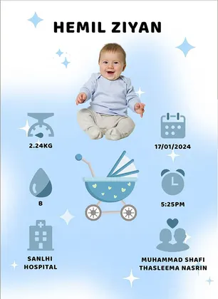 Baby photo scene