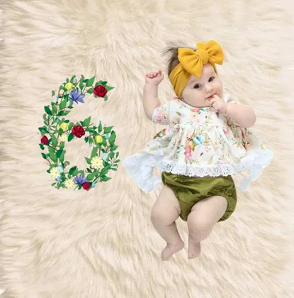 collage photo bébé — Arrière-plans et modèles 4
