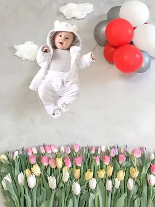 Baby photo scene