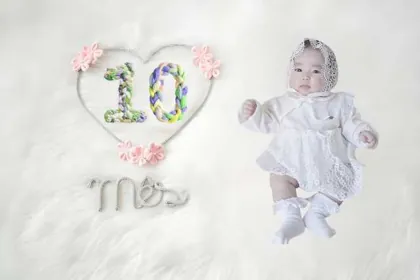 Baby photo scene
