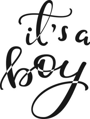 It's a boy newborn sticker