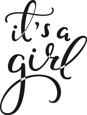 It's a girl newborn sticker