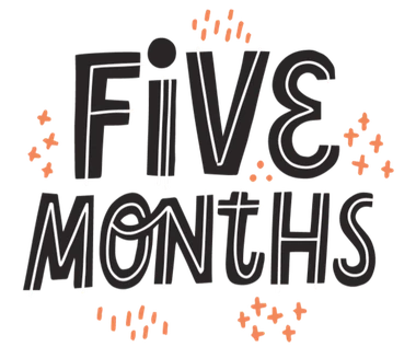Five months milestone sticker