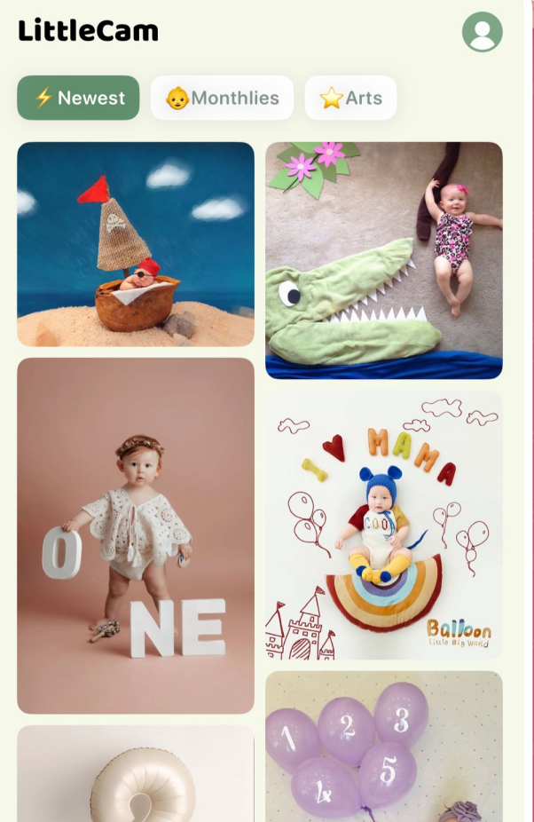LittleCam baby template choices