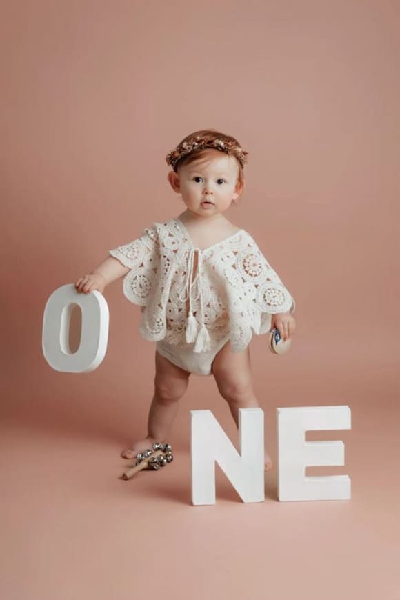 First birthday ONE letter template