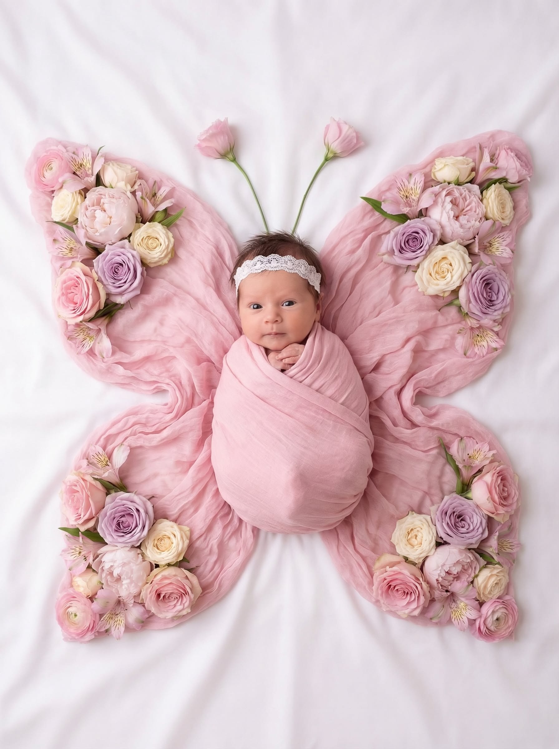 Soft newborn photoshoot idea