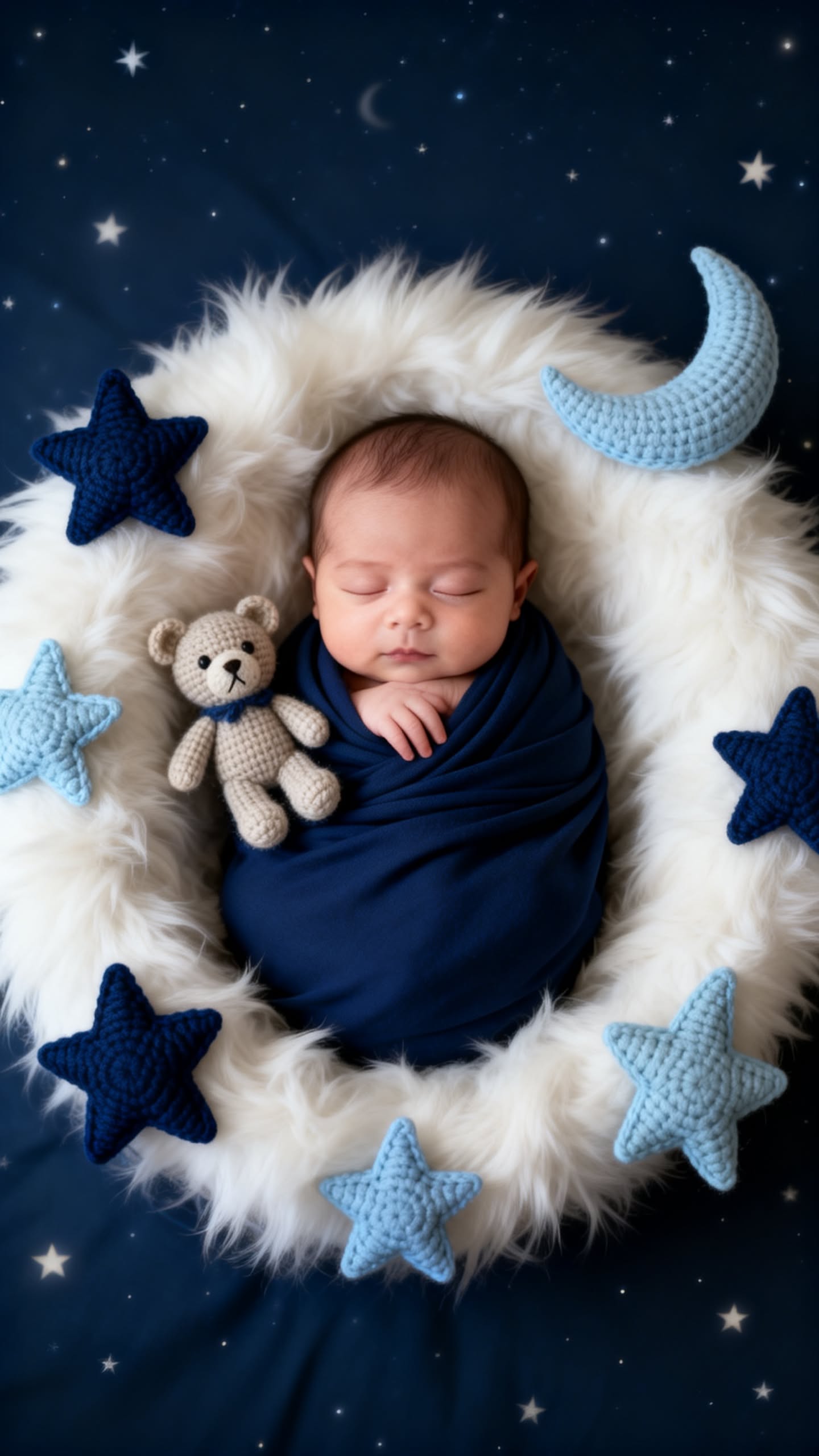 Moon newborn photoshoot idea