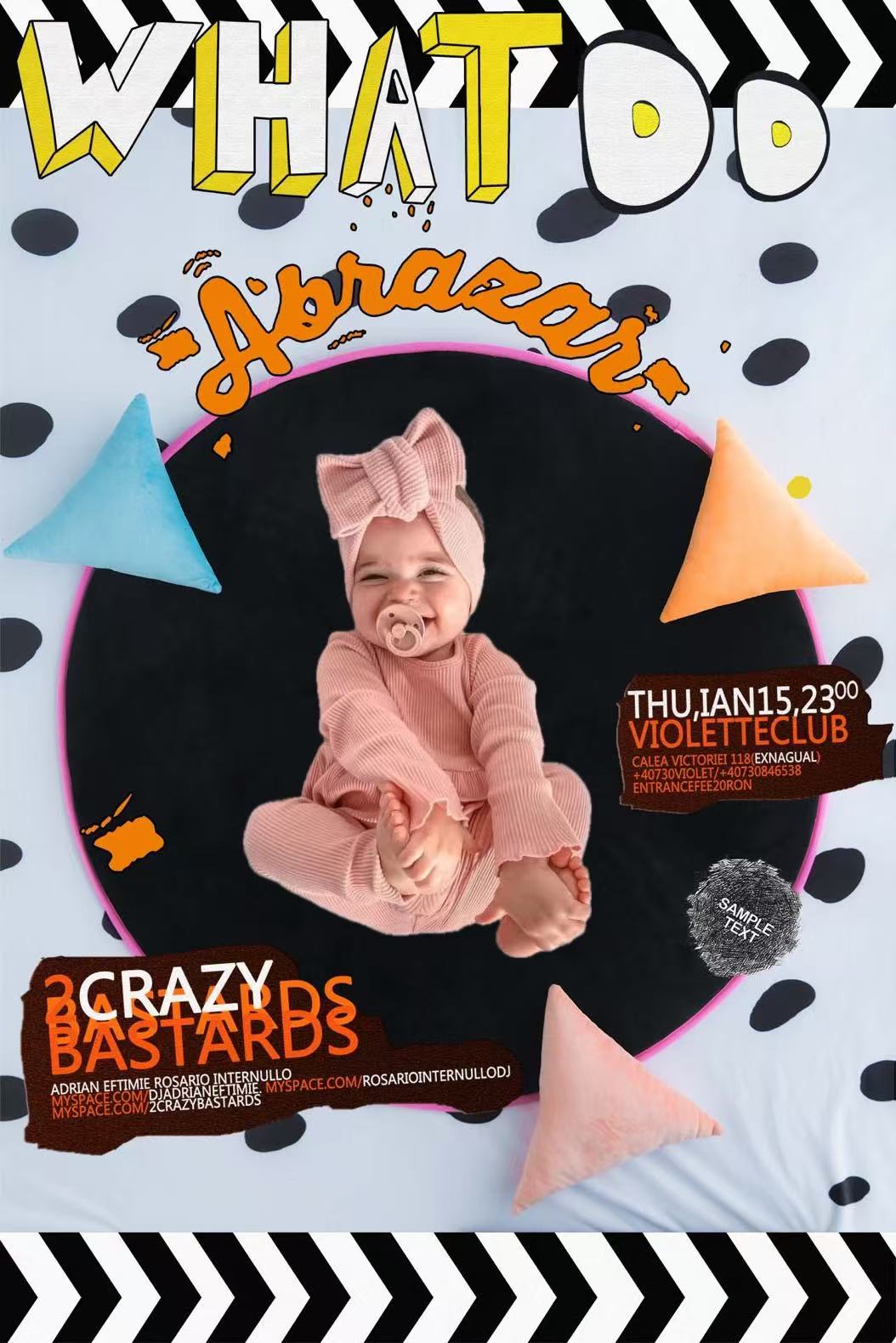 First birthday baby photo editor example with a celebration theme
