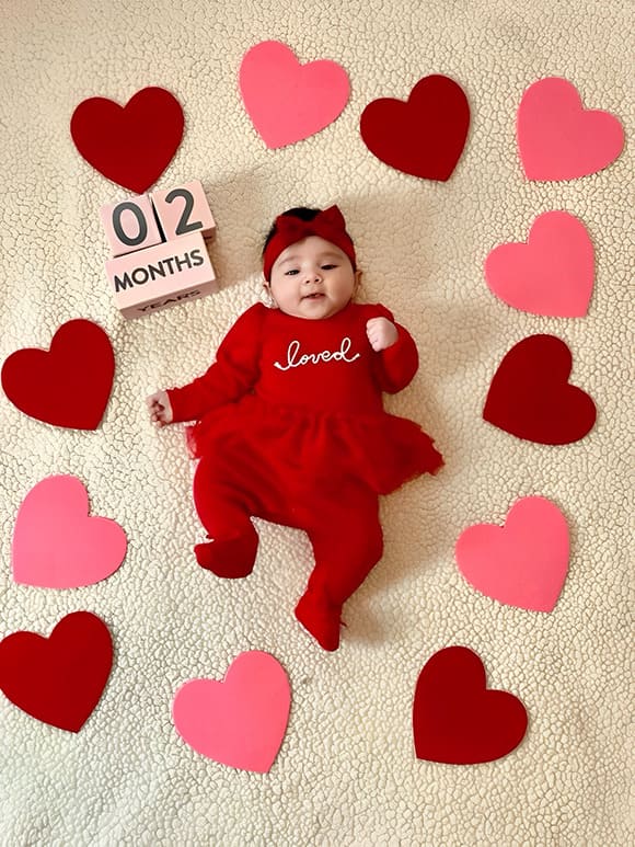 2-month heart milestone template